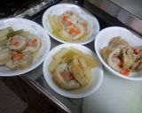 鶏　紅白巻きと　つけ麺のつけだれ！作り方3写真
