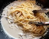 ☆ポルチーニのクリームパスタ☆作り方6写真