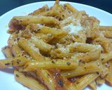 ガーリックトマトソースパスタ～バジル風味作り方6写真