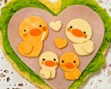 キャラ弁に☆型抜きで簡単可愛いあひるさん作り方5写真