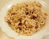 ラー油でうまうまっ✿豚そぼろ作り方1写真
