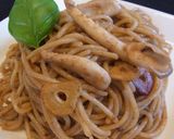 イカワタパスタ　キノコ入り作り方6写真