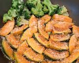カボチャとブロッコリーの粉チーズ焼き作り方7写真