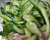 梅干しと鶏胸肉の梅酢和え作り方5写真
