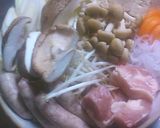 〆ラーメンが美味しい　野菜たっぷり豆乳鍋作り方1写真