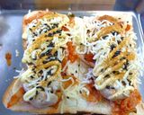 キムチ×ツナのカレー風味のトースト作り方3写真