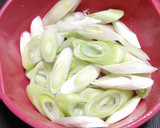長ネギと鶏ささみのゆず胡椒風味作り方3写真