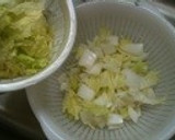 白菜とろとろ♡鶏ひき肉と春雨のスープ作り方3写真