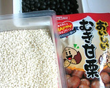 黒豆と甘栗のおこわ（電子レンジ）作り方1写真