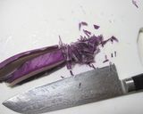キャラ弁 ✿ 紫キャベツで天然着色作り方1写真