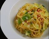 話題の塩麹「きゃべつのペペロンチーノ」作り方3写真
