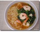 醤油ラーメン with 海老＋ほうれん草作り方4写真