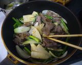 牛肉と筍とにんにくの芽のオイスター炒め作り方5写真