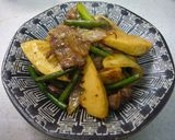 牛肉と筍とにんにくの芽のオイスター炒め作り方7写真