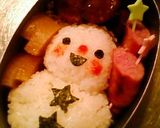 キャラ弁だよ！雪だるま♪作り方5写真