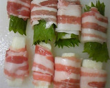 長いもの豚肉しそ巻き★ねぎ塩だれ。作り方1写真