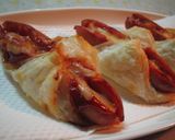 ♪ウィンナーのパイシート包み焼き♪作り方7写真