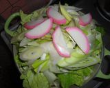 夜食に♪まぜまぜすきやき風うどん作り方3写真