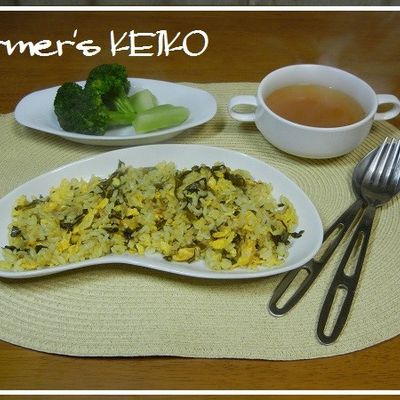 農家のレシピ】高菜チャーハン by FarmersK 【クックパッド
