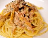 超簡単。ツナきのこクリームパスタ。作り方10写真