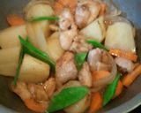 鶏肉とじゃがいもの煮物作り方4写真