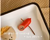 キャラ弁お餅つき☆うすクンときねちゃん☆作り方4写真