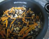 簡単で旨い✿芽ひじきと鶏肉の炊き込みご飯作り方7写真