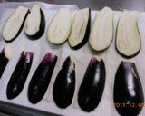 餃子の具の残りで。茄子バージョン。作り方1写真