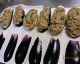 餃子の具の残りで。茄子バージョン。作り方2写真