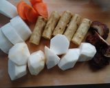 田舎の煮物♪根菜たっぷりおいしいよ作り方2写真