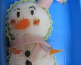 雪だるまのキャラ弁作り方4写真