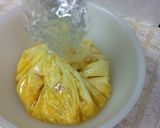 なめたけ豆腐しらすの卵蒸し〜茶巾風作り方2写真