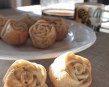 ミニローズ型de栗と胡桃のケーキ作り方7写真