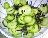 弁当・箸やすめにきゅうりと昆布の和え物作り方3写真