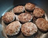 簡単✿給食のケチャップソースのハンバーグ作り方5写真