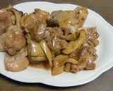 エリンギの風味が活きる、チキンの炒め煮作り方4写真