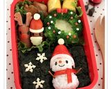 クリスマス　キャラ弁に☆星型で雪の結晶♪作り方12写真