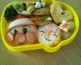 12月はアンパンマンサンタ★キャラ弁作り方7写真