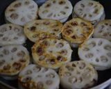 レンコンの挟み照り焼き作り方12写真