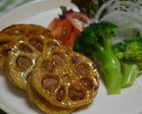 レンコンの挟み照り焼き作り方17写真