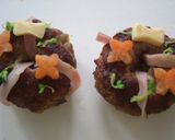 ミニハンバーグでクリスマスリース☆作り方3写真