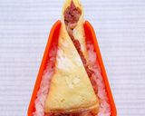 コンビーフハッシュ玉子巻きおにぎり作り方5写真