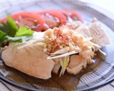 香味旨だれで食すレンチン蒸し鶏作り方11写真