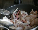 塩麹漬のいかげそバター焼き作り方2写真