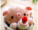 食いしん坊♪ぶたちゃん＊キャラ弁作り方8写真
