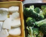 手羽元の照り炒め煮★塩麹の焼き野菜添え作り方6写真