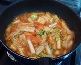 白菜と厚揚げの韓国風炒め煮作り方4写真