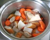 ほっこりおかず＊大根とごぼう天の煮物作り方7写真