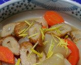 ほっこりおかず＊大根とごぼう天の煮物作り方10写真