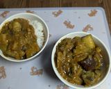 白ネギと茄子の和風カレー作り方2写真